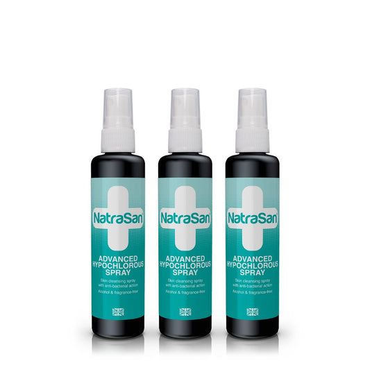 NatraSan Advanced Hypochlorous Spray 100ml - 3 Pack